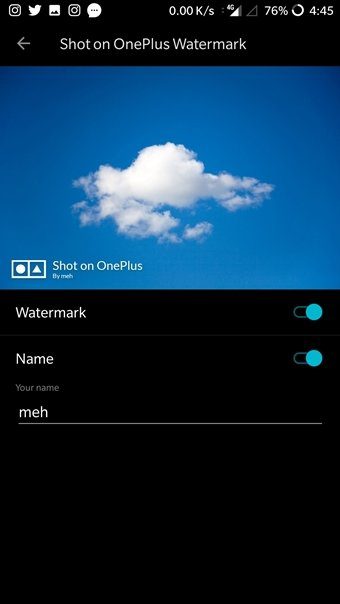 Add Shot On Watermark Android 5