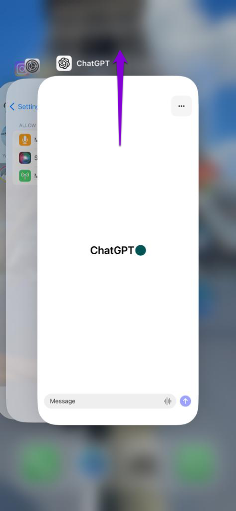 Close ChatGPT App on iPhone