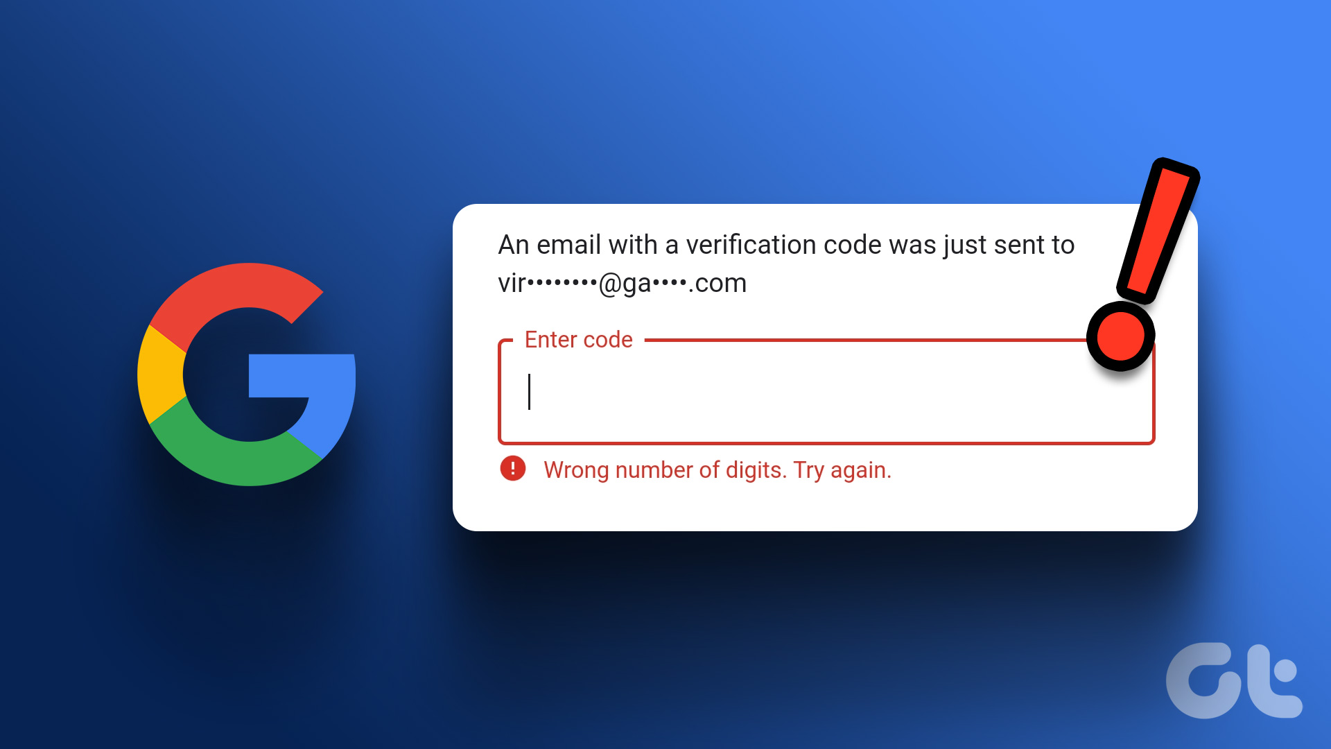 fix google not sending a security code