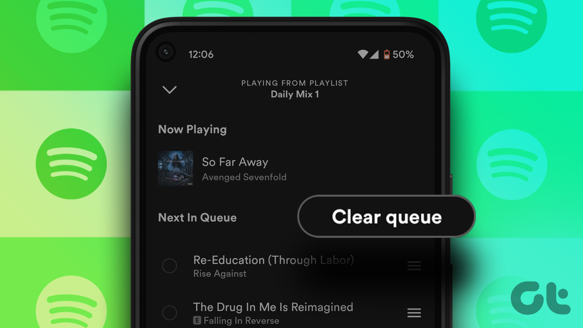 How to Clear Queue on Spotify