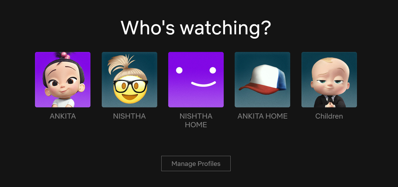 Netflix Profiles