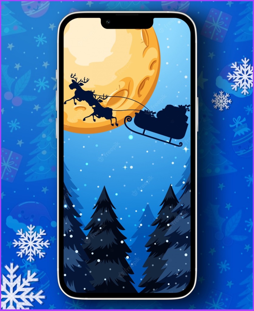 Nightly Christmas Wallpaper