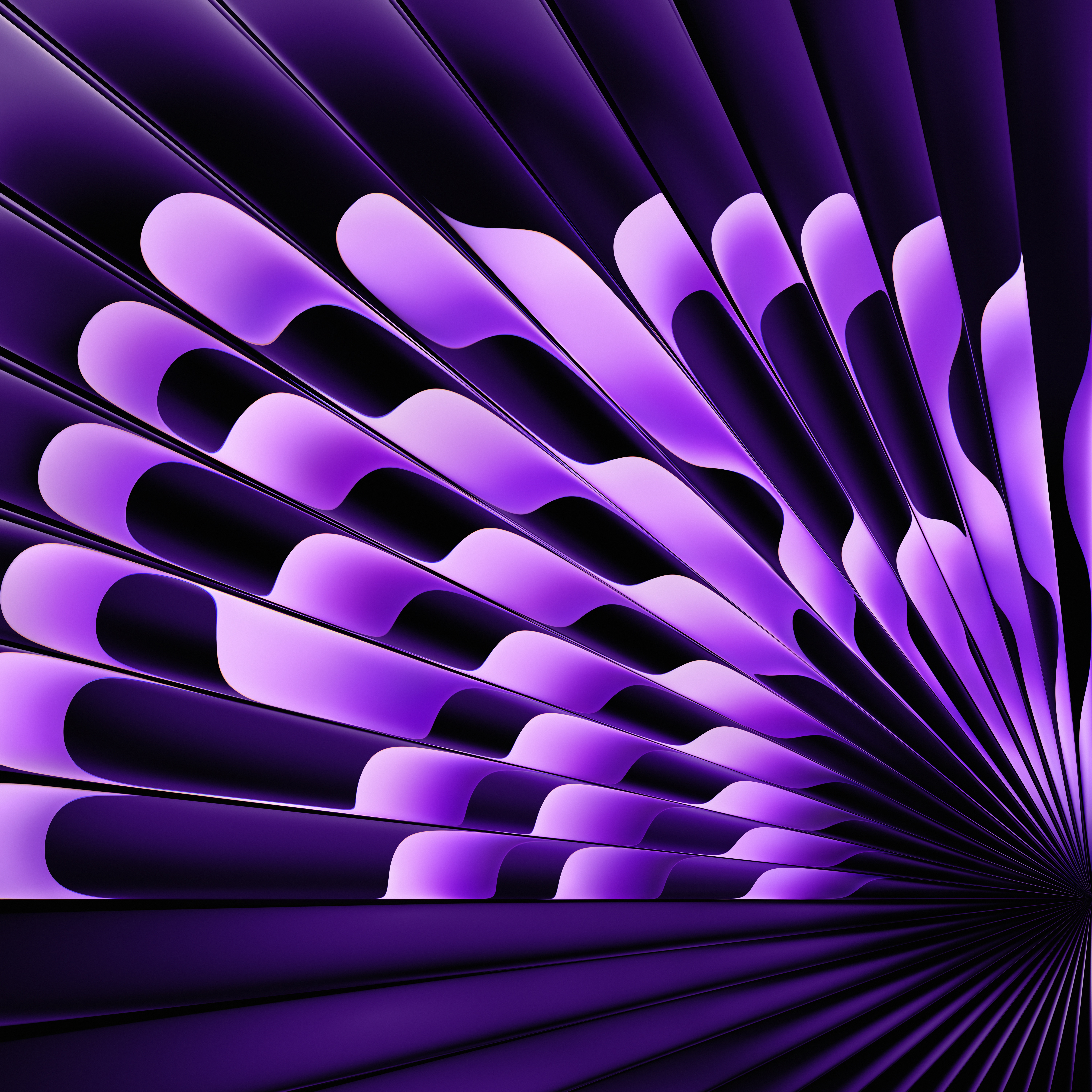 Radial Purple macOS wallpaper