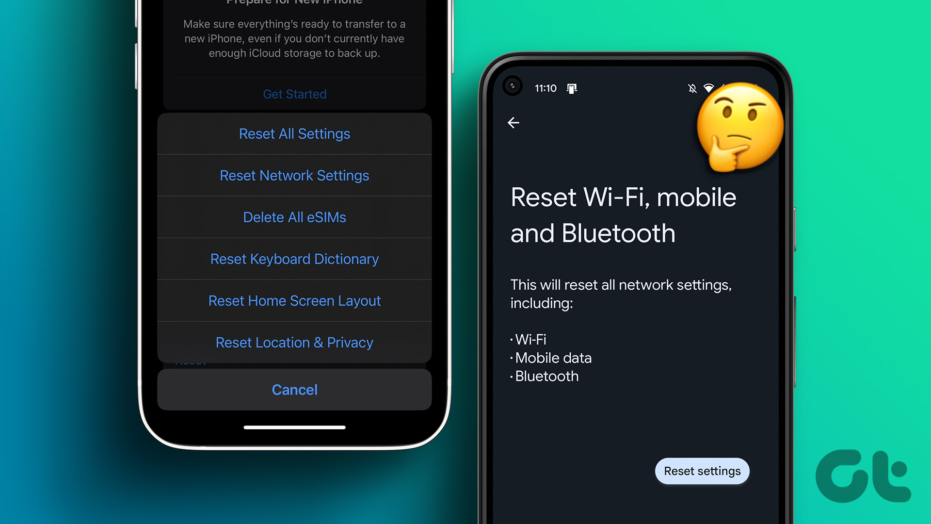 What Happens when you reset network settings android and iPhone