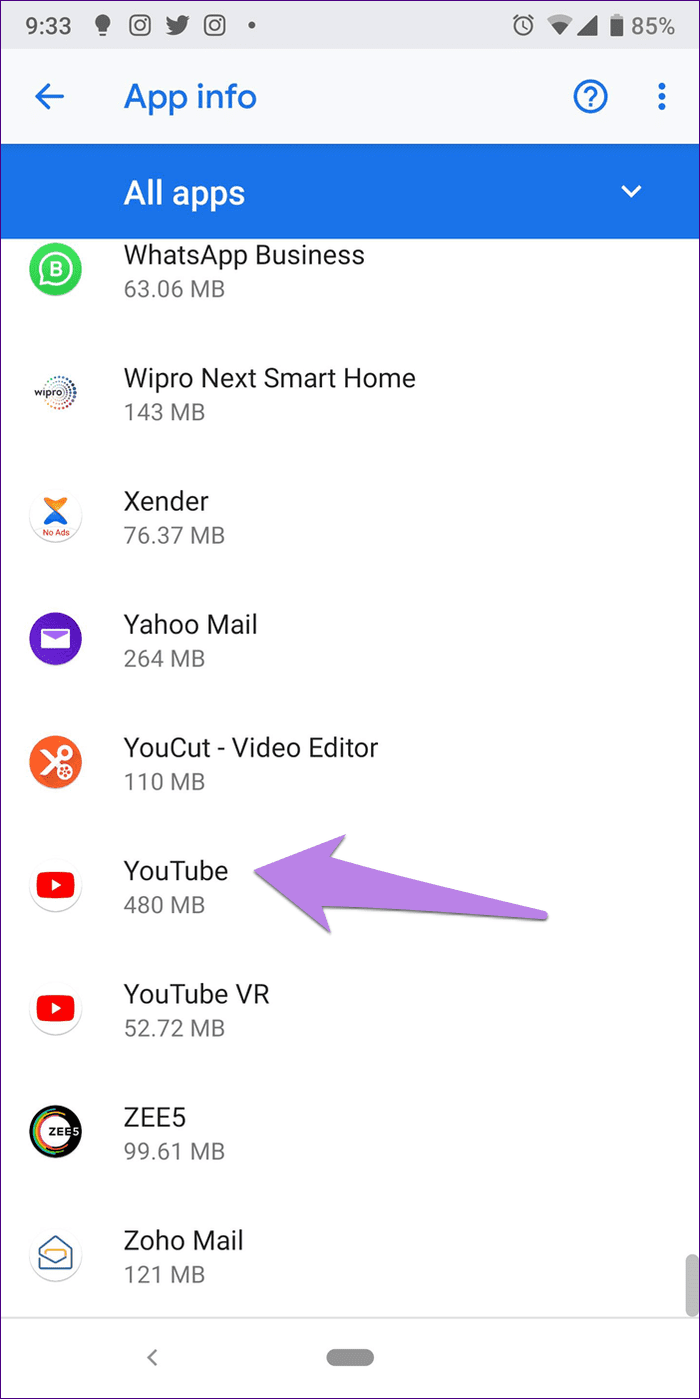 Cant install youtube 2