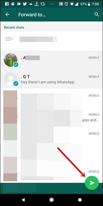 Forward Whatsapp Message To Multiple People Contacts And Groups 3B
