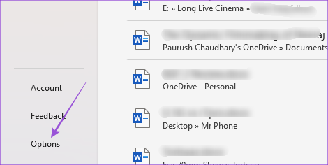 options ms word file windows 11
