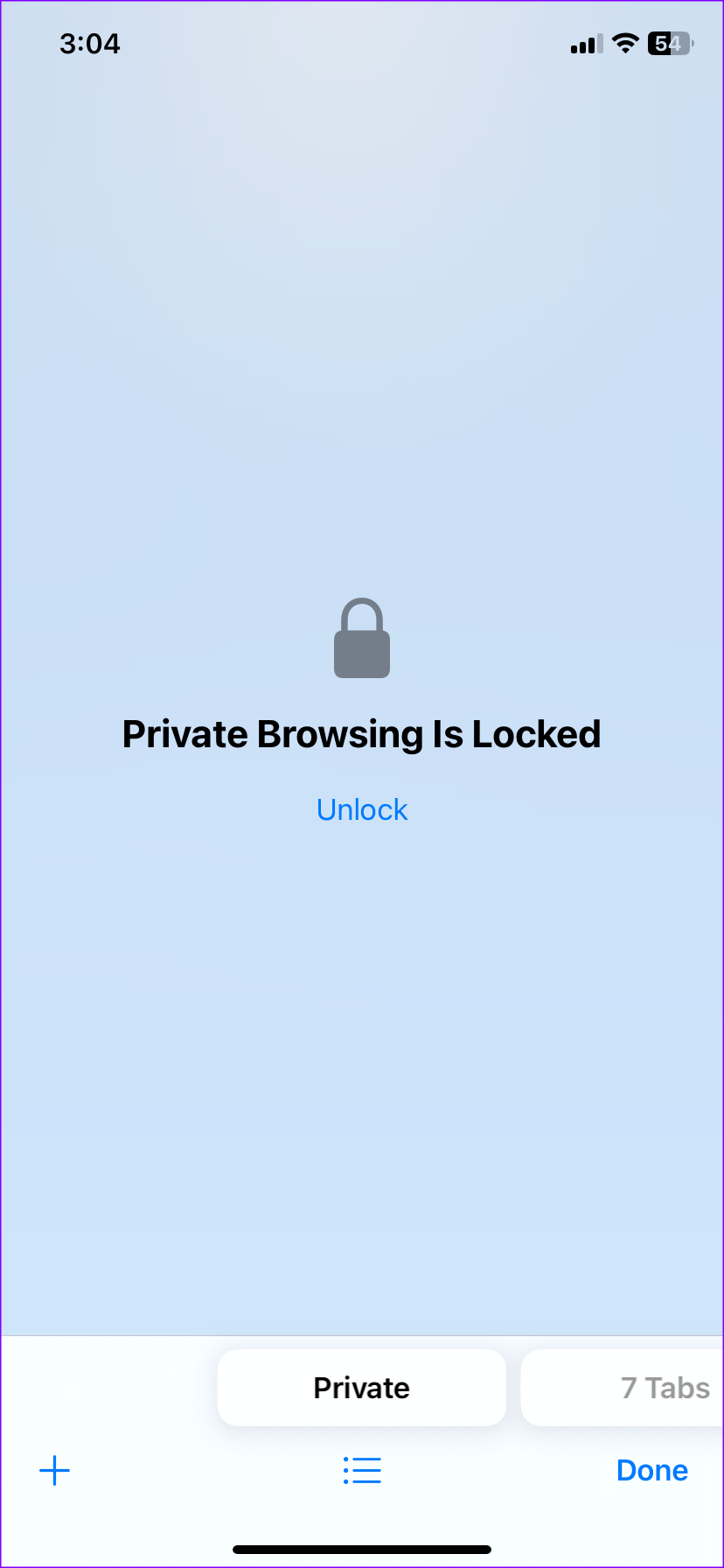 private browsing safari iphone not available ios 15