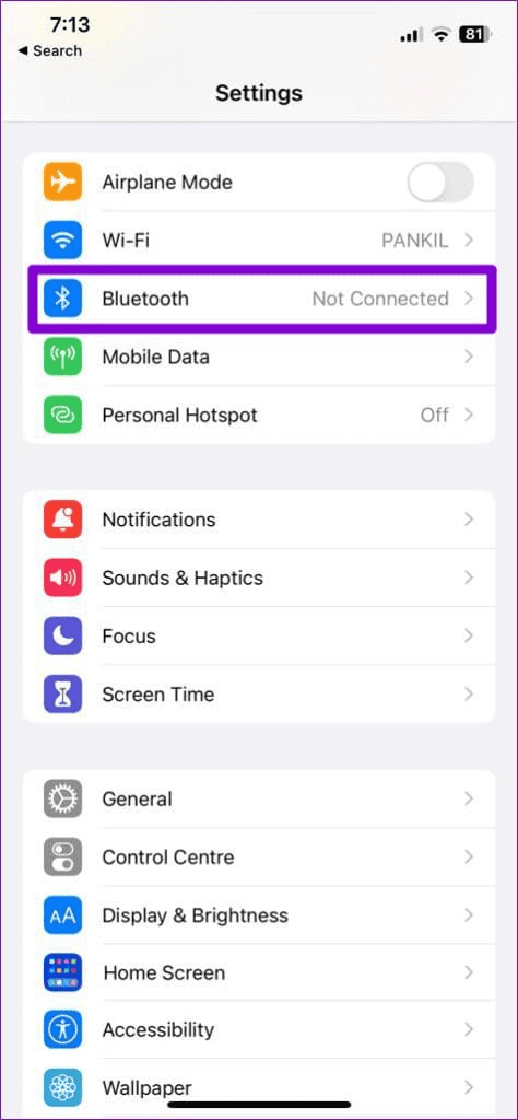 1 iPhone Settings app