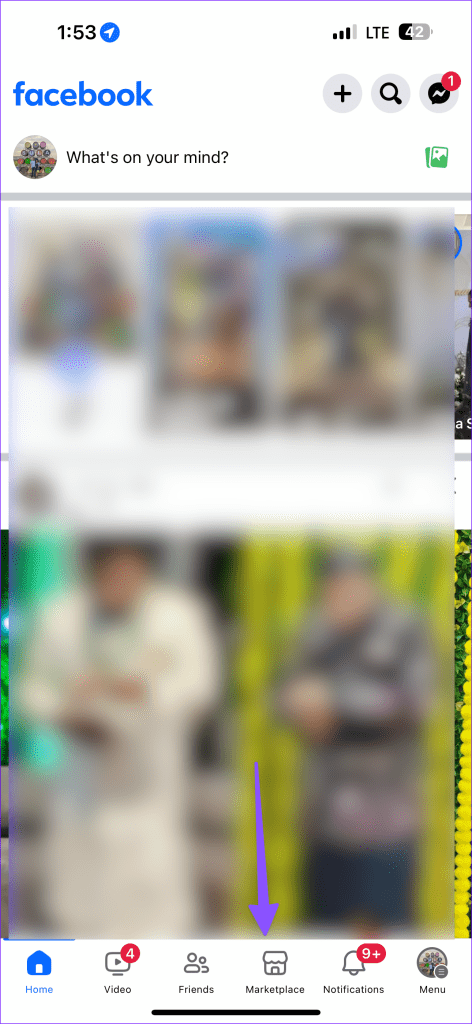 1 open Facebook marketplace