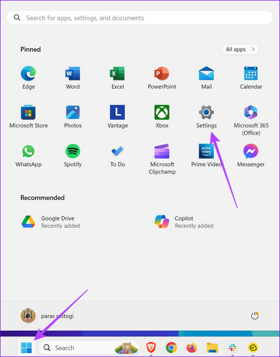 1 open the settings app
