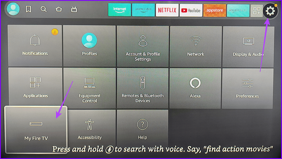 1 select My Fire TV