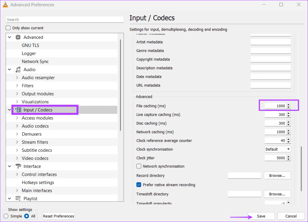 10 Increase the File Caching Value