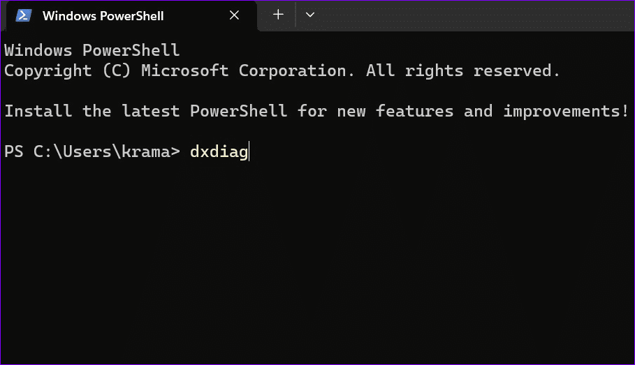 10 dxdiag in PowerShell