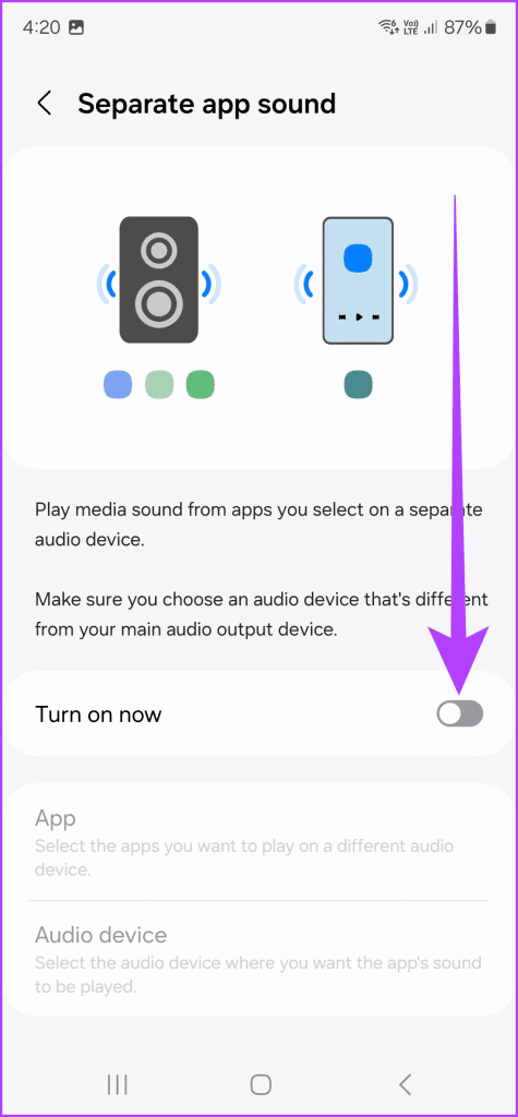 10.3 enable the toggle next to Turn on now