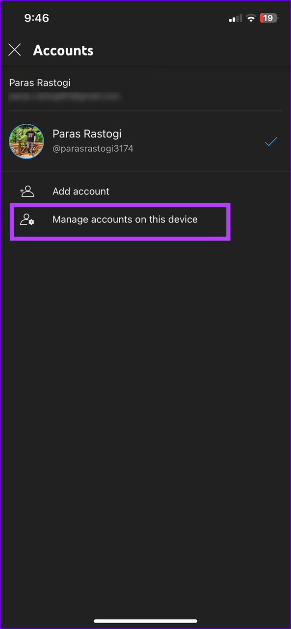 11 manage account on IOS - 11