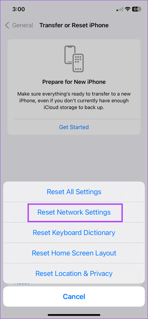 11 reset network settings