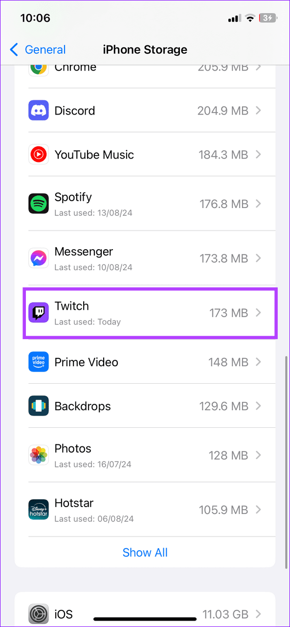 12 select the Twitch app