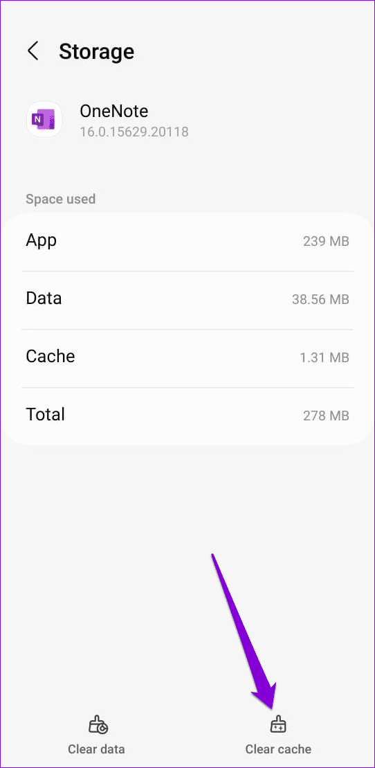 13 Clear OneNote Cache on Android