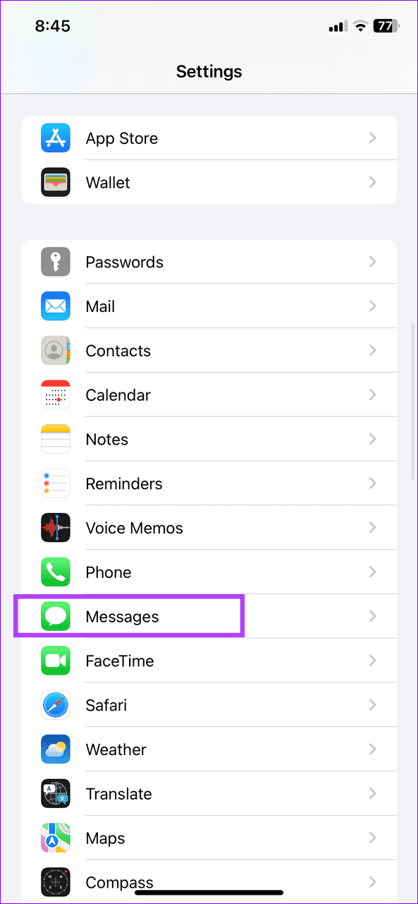 13 messages app settings