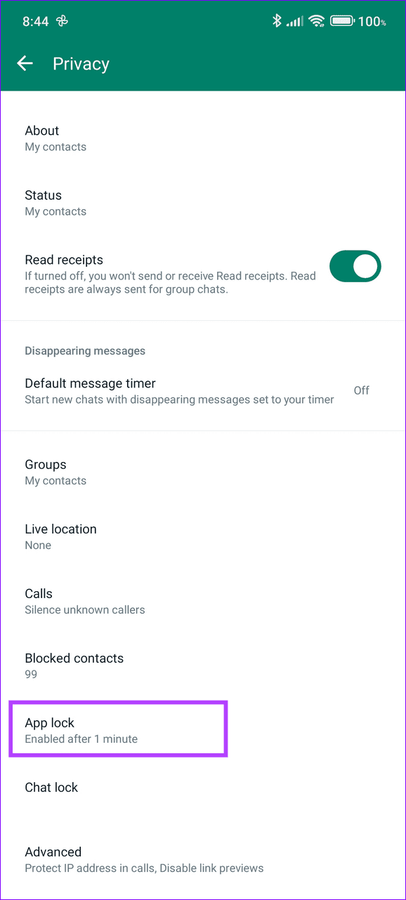 13 select App lock - 6