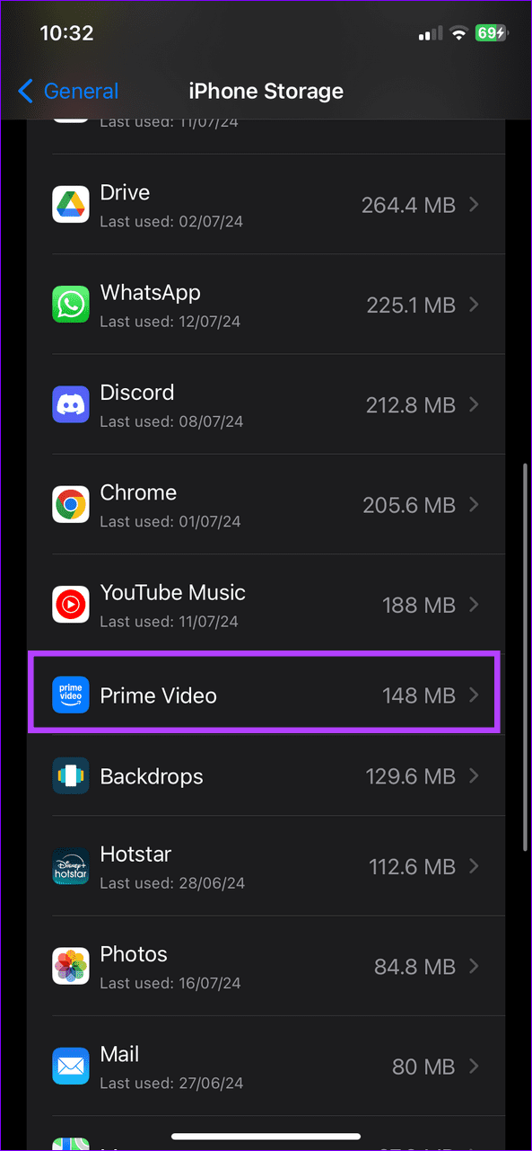 13 select the prime video app