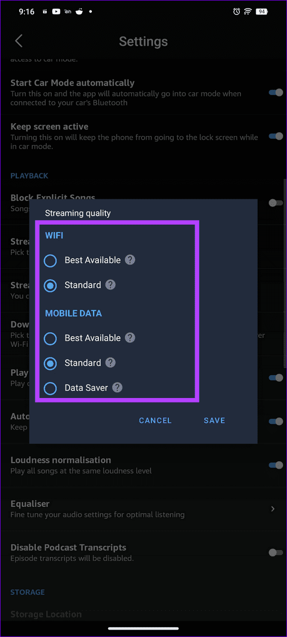 13 switch the streaming quality