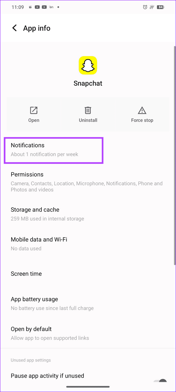 14 select notifications