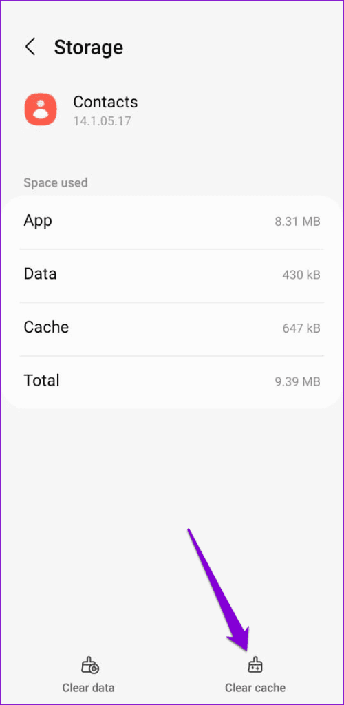 15 Clear Samsung Contacts App Cache 1