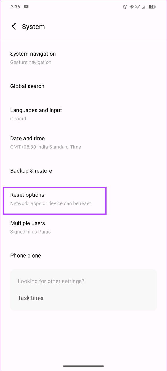 15 configure reset options