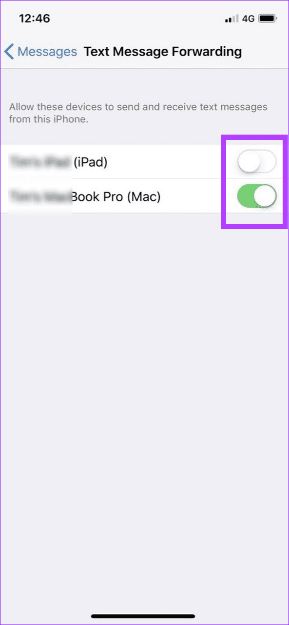 15 disable message forwarding