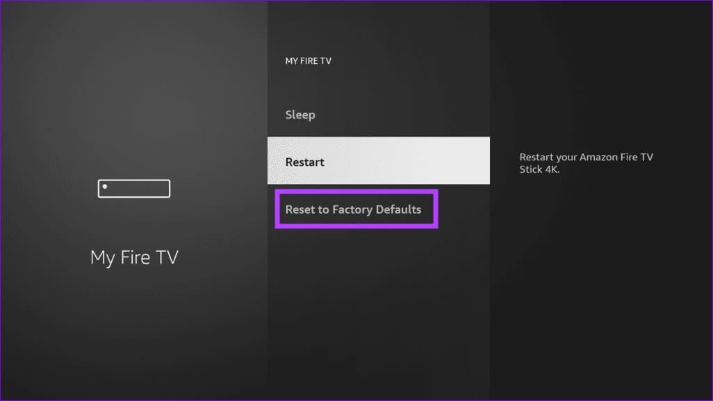 15 reset FireTV to factory defaults 2