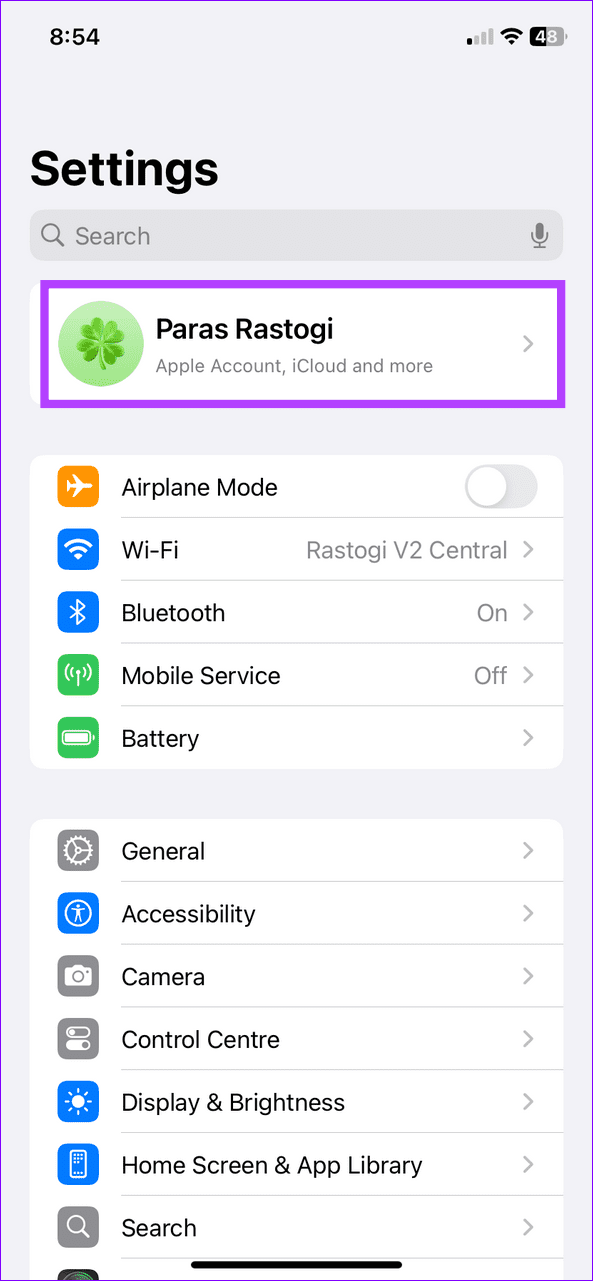 15 tap your apple account banner