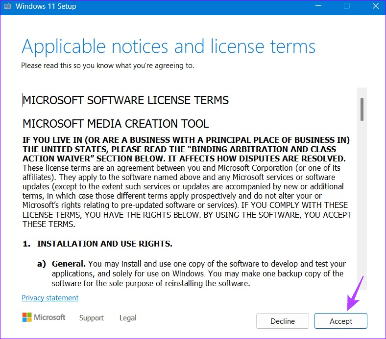 17 accespt terms and conditions