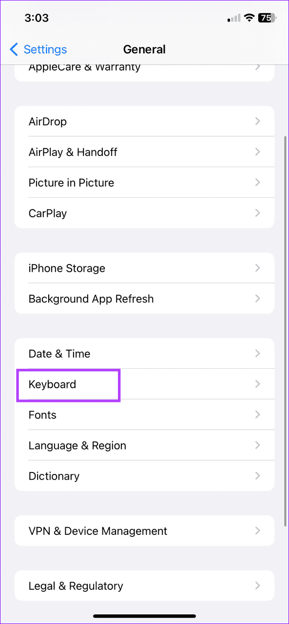 17 configure Keyboard settings