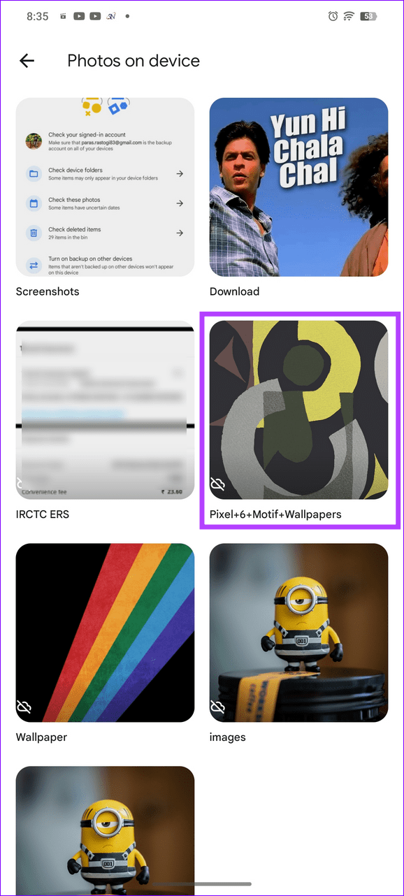 17 pick your bakcup folder