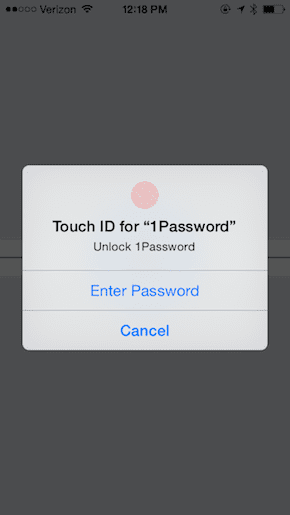 1 Password Touch Id Unlocking