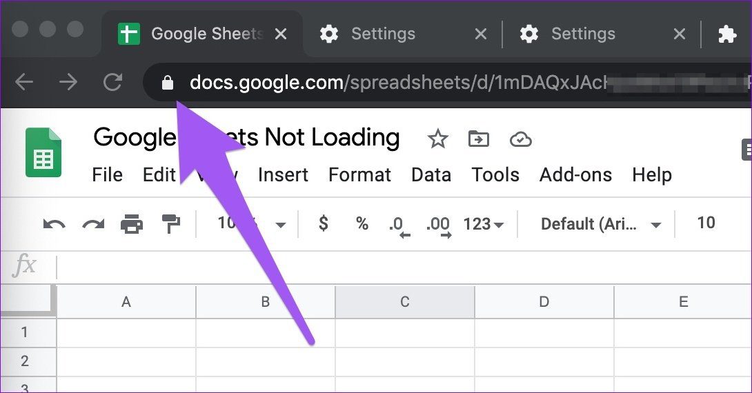 Batch fix google sheets not loading chrome