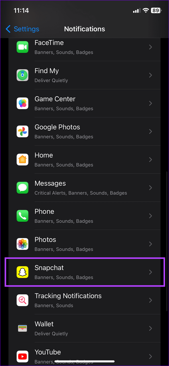 2 configure Snapchat sound