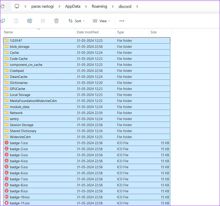 2 delete discord app cache files