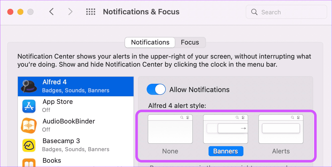 2. Setting app-specific notification preference 4