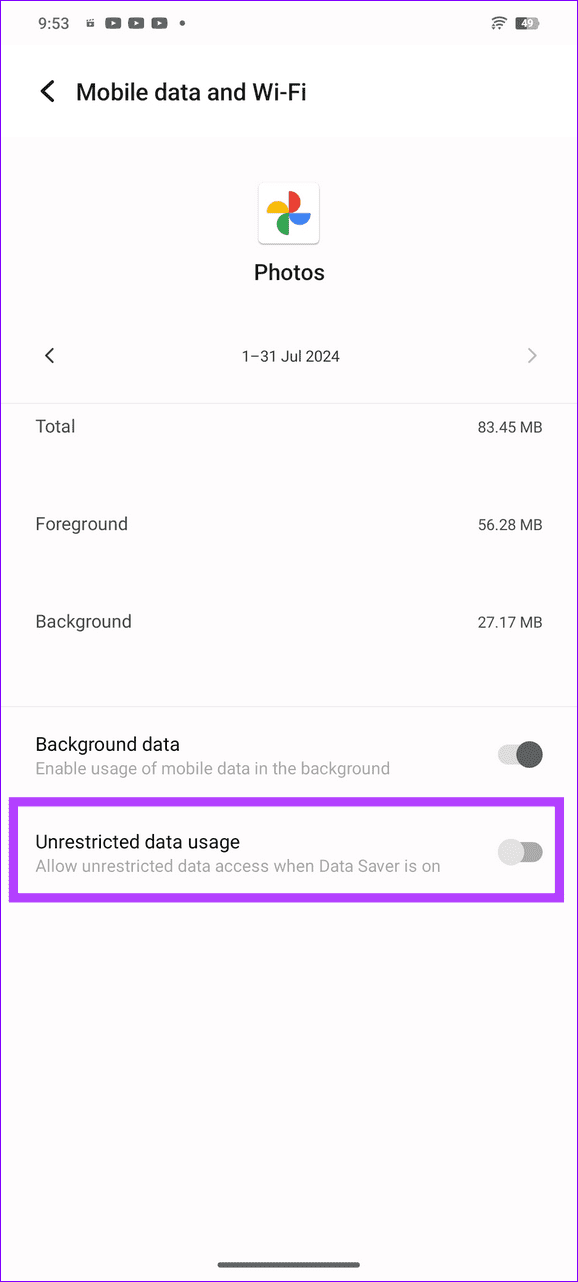 22 enable unrestricted data usage