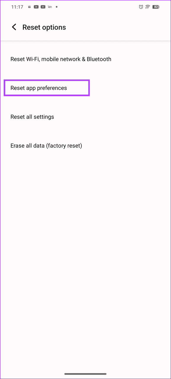 23 select reset app preferences - 9