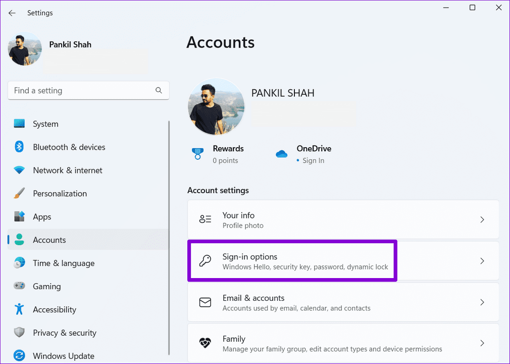 3 Sign In Options on Windows