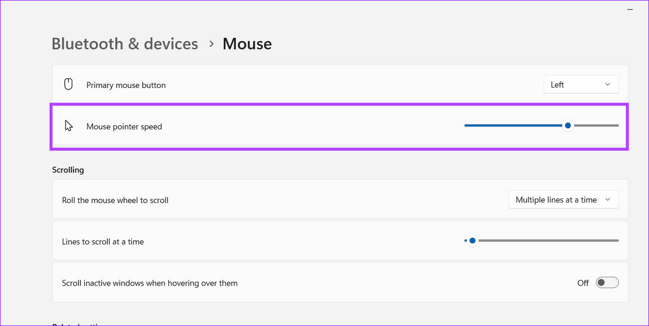 3 change mouse pointer speed