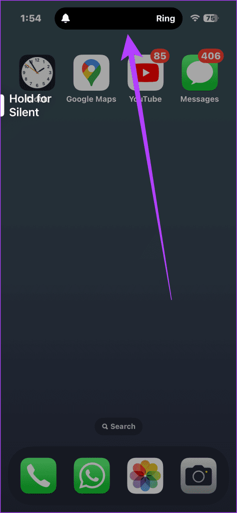 3. When enabled simply hold the Action Button to silence incoming calls and alerts. Alternatively if your iPhone is in silent mode triggering the Action Button will put it on Ringer Mode 474