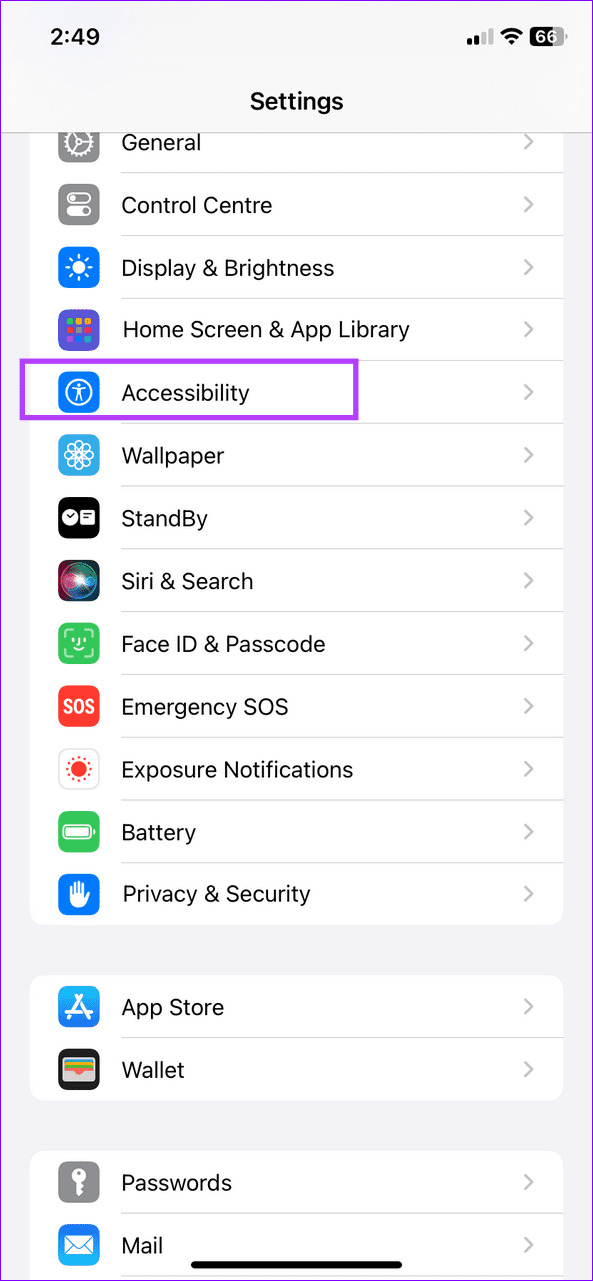 4 accessibility settings
