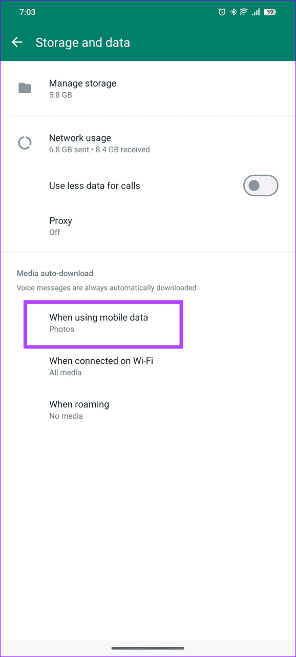 4 configure media autodownload on mobile data