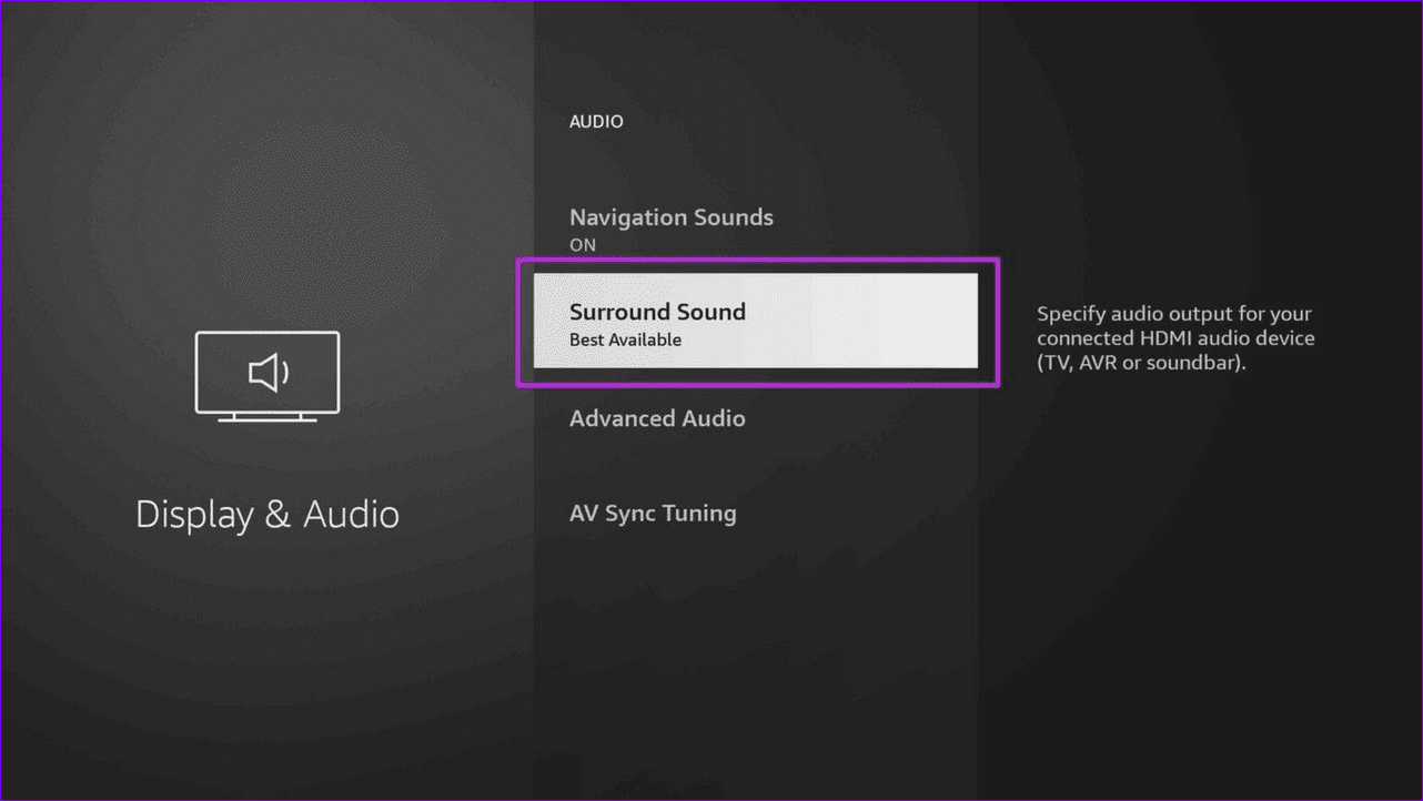 4 open surround sound settings