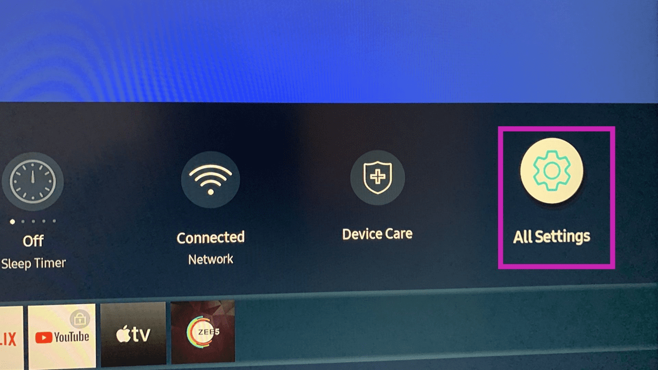 4 select all settings